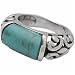 Sterling Silver Filigree Ring with Turquoise Stone