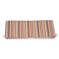 Coral Coast 55 x 18 Outdoor Bench and Swing Cushion Color - Sienna Stripe