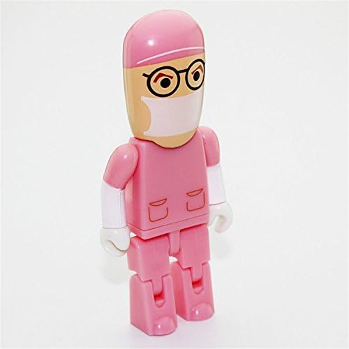 Phoenixnet® 16G Cartoon Doctor USB Flash Drive Robot Doctor USB Memory Disk, Pink