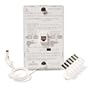 Leviton 40215-W Out-of-Site Power Jack, Cordless Telephone Wall Phone Wallplate Surface Mount, 6P4C Jack, White