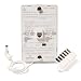 Leviton 40215-W Out-of-Site Power Jack, Cordless Telephone Wall Phone Wallplate Surface Mount, 6P4C Jack, White