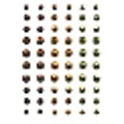 Martha Stewart Crafts Stickers, Yellow Ombre Gem