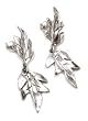 Silver dangle earrings, 'Oak Leaf'