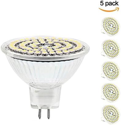 Pepnice 5 Pack 3W MR16 LED Light Bulbs, 6000K Daywhite, 20W Halogen Equivalent, 120 Degree Beam Angle for Home, Landscape, Recessed, Track lighting (3)
