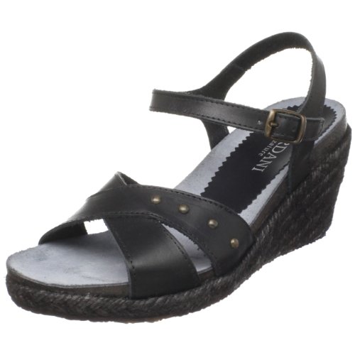 Cordani Women's SUTTON-4J Wedge Sandal,Black,39 EU/8.5-9 M US