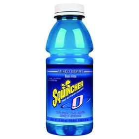 Sqwincher 0308004-MB Mixed Berry Flavor Zero Sugar Free Wide Mouth RTD Bottles (Case of 24)