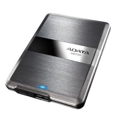 Adata Dash Drive HE720 500 GB External Hard Drive Portable (Titanium)