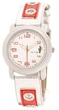 Cactus CAC-14-L02 Kids Red And Silver Mettallic Time Teacher Watch