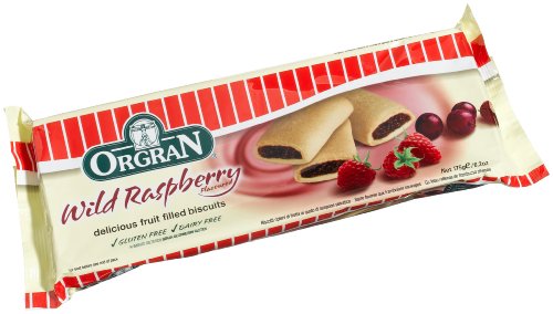 OrgraN Wild Raspberry Filled Gluten Free Cookies, 6.2-Ounce Packages (Pack of 4)