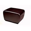 Dark Brown Leather Ottoman By Wholesale Interiors