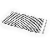 uxcell ダイヤモンドマウントポイント 合金 ダイヤモンド素材 シルバートーン 30個入り