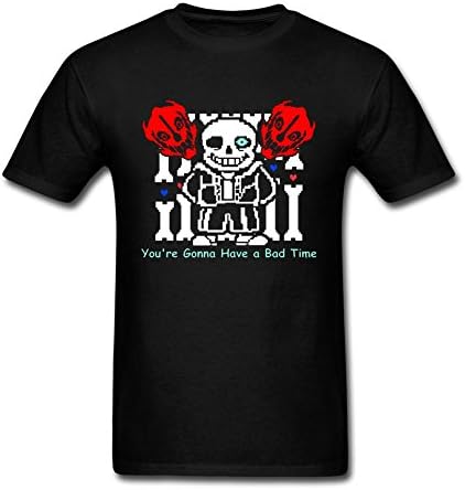 JZJShirt Men's Undertale Sans You're Gonna Have a Bad Time Short Sleeve T-Shirt