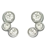 14k White 1 Ct Diamond Earrings