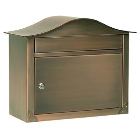 Architectural Mailboxes Peninsula Wall Mailbox, Antique Copper Embossed by 