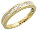 14 Karat Gold Fantasie Damen Diamanten Ring, mit 0.28 Karat unsichtbare Diamanten, (3mm) breit