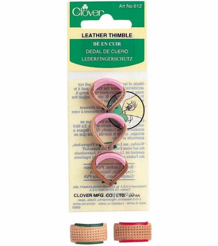 Clover Leather Thimble Set