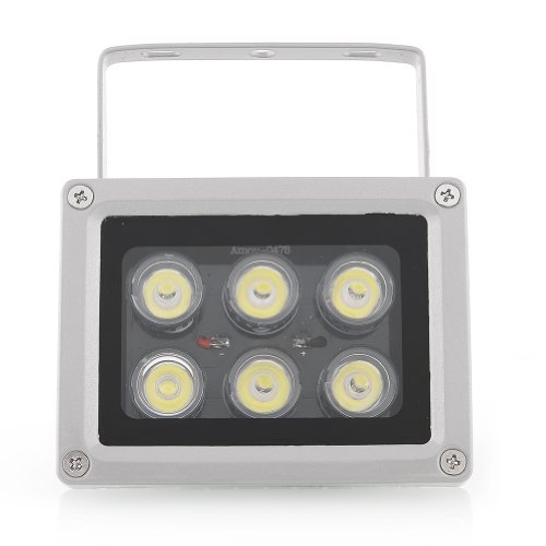 amzdeal® 6LED 6w projecteur noir de LED 4000K blanc froid
