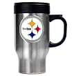NFL Pittsburgh Steelers 16oz Stainless Steel Travel Mug (Primary Logo)
