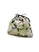 TESAGE Yukiko Sato New York D1 KIKU Gardens, Drawstring Purse Insert Organizer, Reusable Lunch Bag (Japanese Floral)
