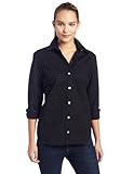 IMAGE OF Dickies Womens Long Sleeve Stretch Poplin Shirt, Black, X-Large