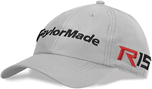 NEW 2015 TaylorMade Lite Tech Golf Hat R15 Aero Burner adjustable Gray Cap