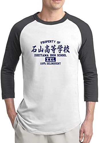 Summer Japan High School Button-Down Men's Heavyweight Blend Half Sleeve T-shirts