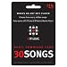 eMusic $15 Gift Card - 30 Songs