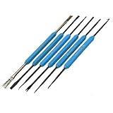 uxcell ブラシ 薄いリフト道具セット スクレイパー プラスチックハンドル