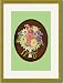 Gold Framed/Matted Print 17x23, Tart Decoration with Butter Cream Flowers