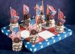 Tic Tac Toe Civil-War - Base Included - Pieces: 3.0" Height