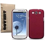 SAMSUNG i9300 GALAXY S3 LEDER HARDSKIN H�LLE IN ROT, COVERT RETAIL VERPACKUNGvon "COVERT"