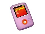 LILAC Silicone Skin Case Cover for Creative Labs Zen V & V Plus Silicone + Sceen Protector