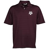 adidas Texas A&M Aggies Maroon Striped Performance Polo