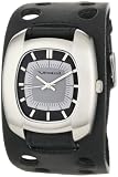 Vestal Men's SPF001 Super Fi 10th Anniversary Black Silver Leather Watch