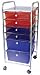 Rolling 6-Drawer Craft Organizer Cart - Multicolor