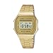CASIO Collection A168WG-9EF - Reloj unisex de cuarzo, correa de acero inoxidable color oro (con alarma, cron�metro, luz)