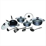 Imperial 14 Piece Hammertone Cookware Set With Bonus Griddle