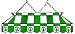 Imperial Boston Celtics Licensed 40-Inch Rectangular Stained Glass Billiard Table Light