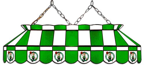 NBA Boston Celtics 40-Inch Rectangular Stained Glass Billiard Table Light