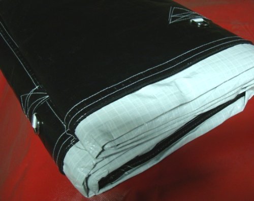 New 12'x24' Extra Heavy Duty Waterproof Tarp Black & White 12x24 UV Treated Hay Cover / Hauling Canopy 12 by 24 foot On Sale