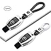 Sindapai 2PCS Leather Benz Keychain Accessories Car Key Ring for Black Color
