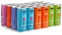 airforce Nutrisoda Rainbow Pack, Variety Pack with Immune, Calm, Focus, Radiant, Flex, Energize, Slender and Renew, 8.4-Ounce Cans (Pack of 24)