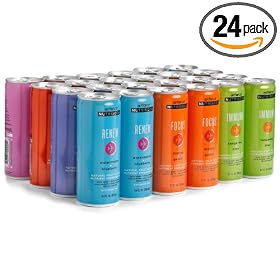airforce Nutrisoda Rainbow Pack, Variety Pack with Immune, Calm, Focus, Radiant, Flex, Energize, Slender and Renew, 8.4-Ounce Cans (Pack of 24)