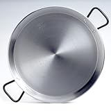 16-Inch Double-Gauge Steel Paella Pan by La Tienda