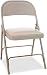 Alera FC94VY50T Steel Folding Chair with Padded Seat, Tan