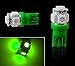 AUTOUS90 20 X T10 Wedge 5 SMD 5050 Green LED Light bulbs W5W 2825 158 192 168 194