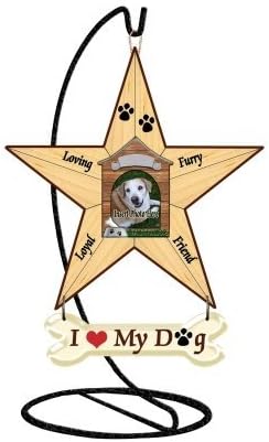 The Craft Room 30046 Freeform Designs Doghouse Photo Frame, Mini Star 6-Inch by 5-Inch Resin Star with Banner