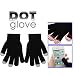 Unisex TouchSmart Screen Warm Gloves / Dot Gloves For Touch Screen For iPhone 4 & 4S , iPad & iPad2, Blackberry, Samsung, HTC and other smartphones, PDA's & Sat navs, Black, One Size