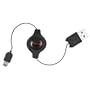 2-in-1 Retractable USB Data Hotsync & Charging Cable for HTC T-mobile Mda, Dash, Wing, Cingular 8125, 8525, Audiovox 6700, Sprint Mogul, Ppc-6800 PDA