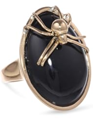 Barse "Wildlife" Onyx Spider Ring